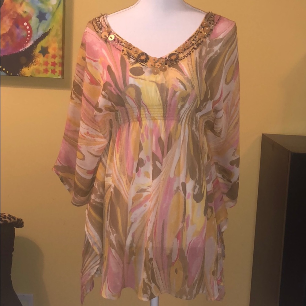 New York & Company Sheer Top